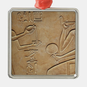 Queen Kawit at her toilet Metal Ornament