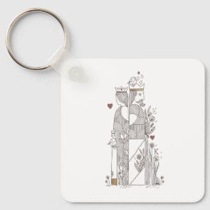 Queen+King Keychain