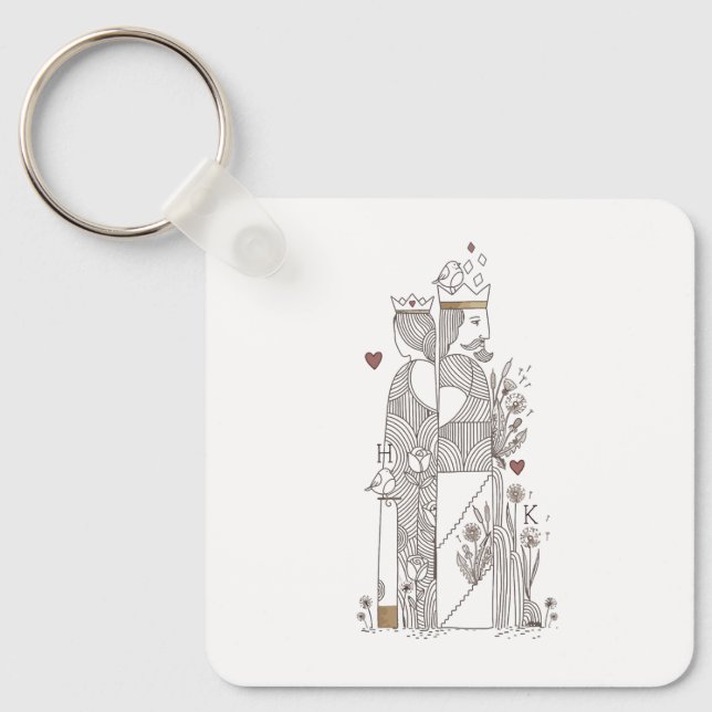 Queen+King Keychain (Front)