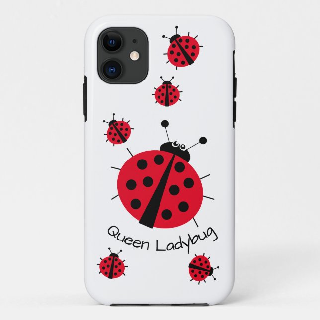 Queen Ladybug Girly Fun Cute Cartoon Case-Mate iPhone Case (Back)