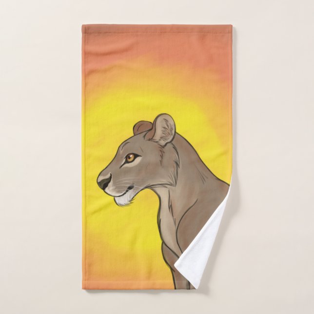 Queen Lioness Bath Towel Set (Hand Towel)