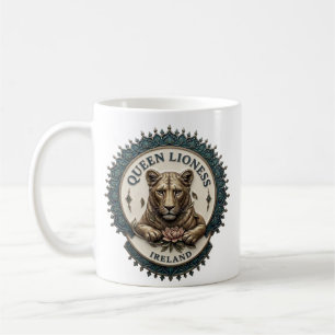 Queen Lioness. Ireland Coffee Mug