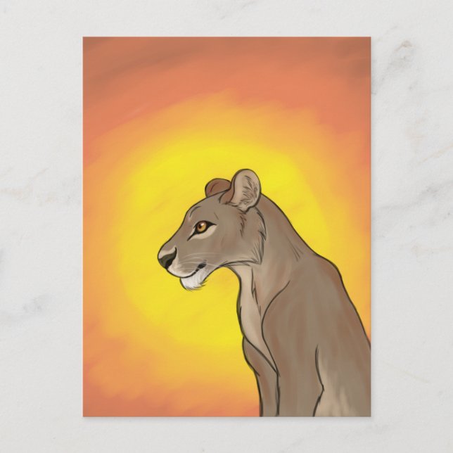 Queen Lioness Postcard (Front)