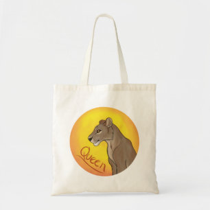 Queen Lioness Tote Bag