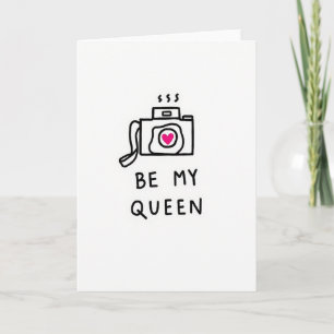 Queen Love Camera Sketch Card