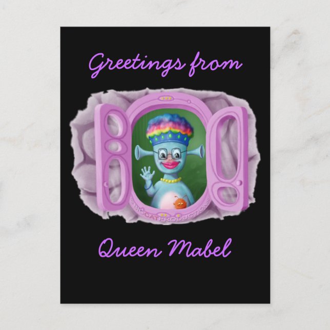 Queen Mabel & Cedric Postcard (Front)