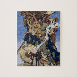 Queen Maeve Warrior Princess Fantasy Art Jigsaw Puzzle