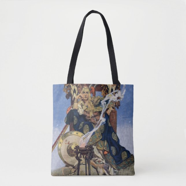 Queen Maeve Warrior Princess Fantasy Art Tote Bag (Front)
