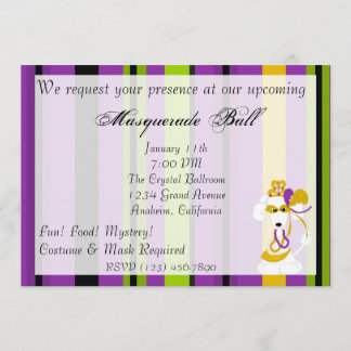 Queen Mardi Gras Invitation