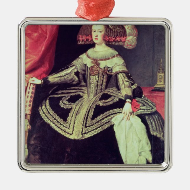 Queen Mariana of Austria  c.1653 Metal Ornament (Front)