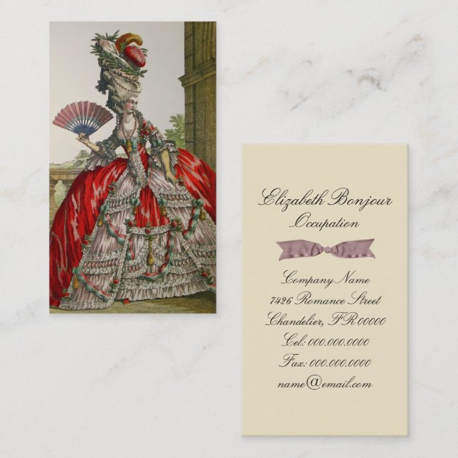 Queen Marie Antoinette - Business Card (Front/Back)