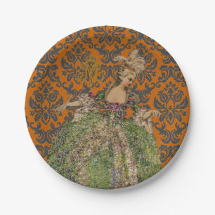 Queen Marie Antoinette COLOR & SIZE OPTIONS - Paper Plate
