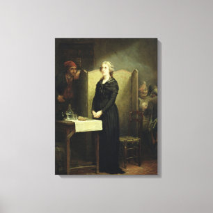 Queen Marie Antoinette in the Conciergerie Canvas Print