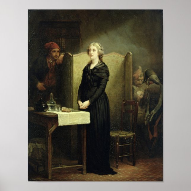 Queen Marie Antoinette in the Conciergerie Poster (Front)