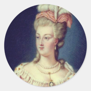 Queen Marie Antoinette Royal Themed Wedding Classi Classic Round Sticker