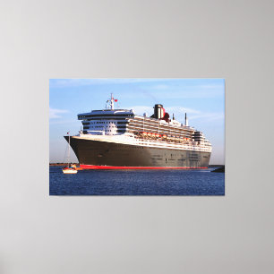 Queen Mary 2 Cruise Ship Canvas Print