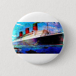 QUEEN MARY 2 INCH ROUND BUTTON