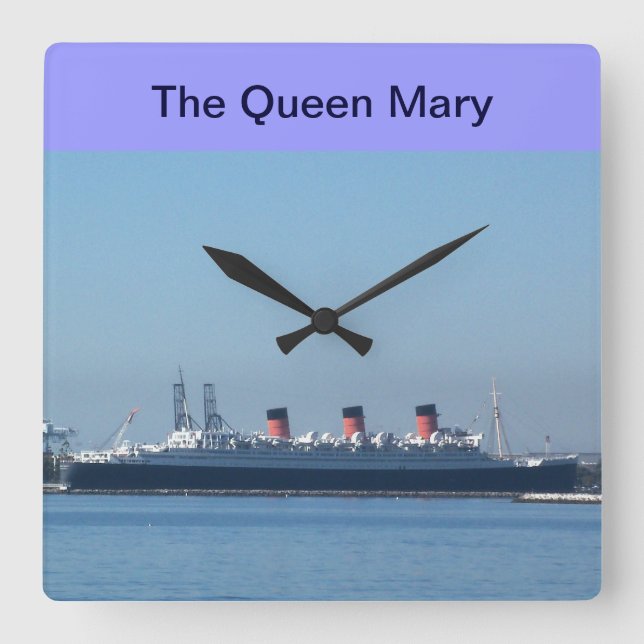 Queen Mary à Long Beach, Californie Horloge murale (Recto)