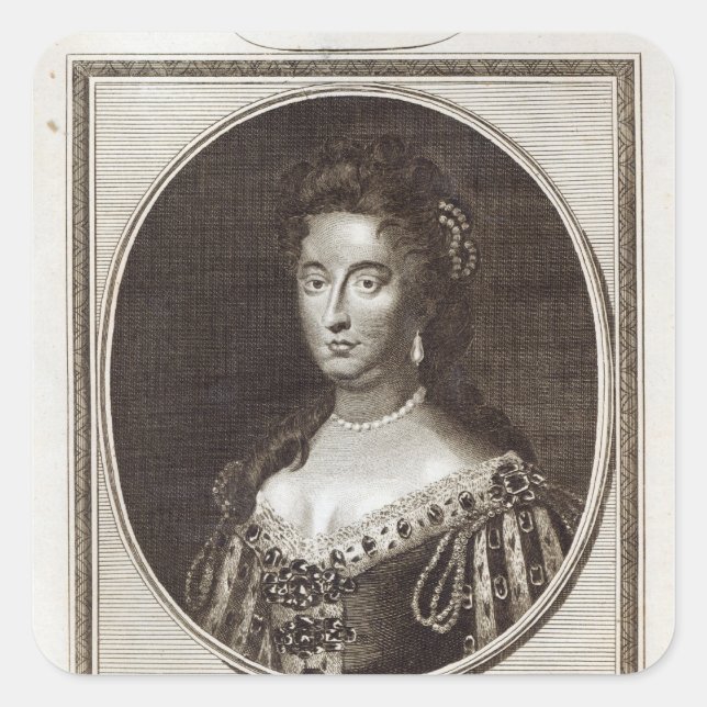 Queen Mary at Kensington Palace Square Sticker (Front)