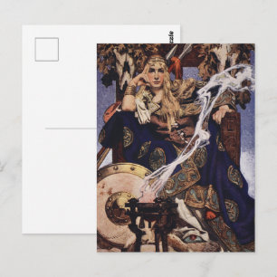 Queen Medb Celtic Mythology by J.C. Leyendecker Postcard