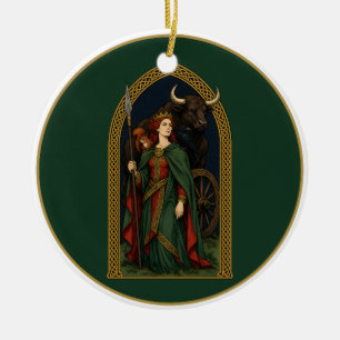 Queen Medb of Connacht Ceramic Ornament