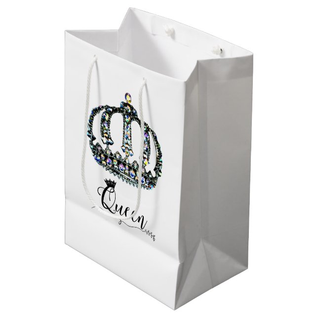 “Queen! Medium Gift Bag (Front Angled)