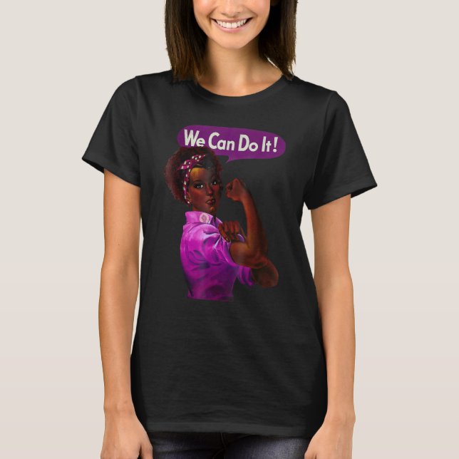 Queen Melanin Black History Month Afro African Pri T-Shirt (Front)