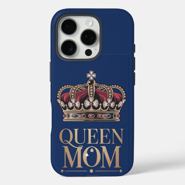 Queen Mom Crown Case-Mate iPhone Case (Back)