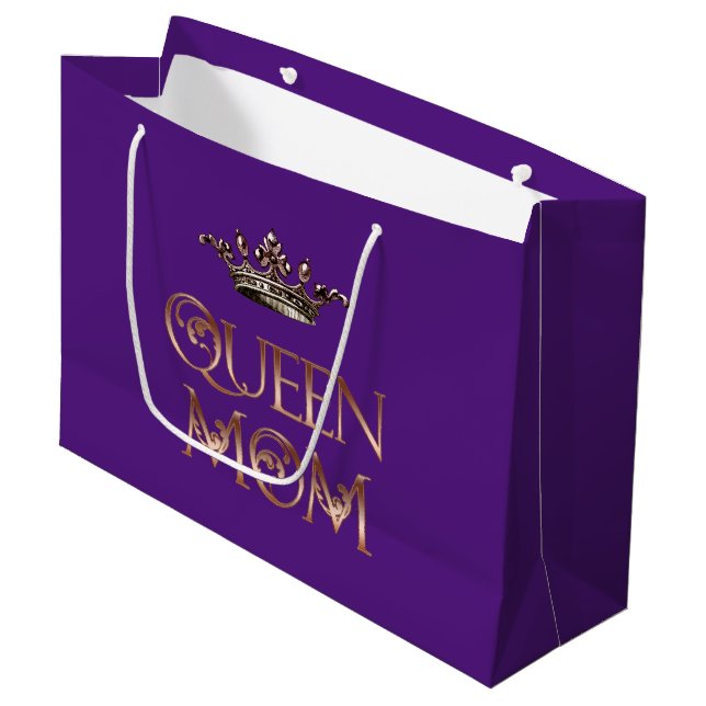Queen Mom Large Gift Bag (Front Angled)