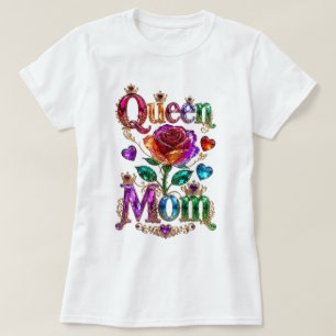 Queen Mom Royal Gold Jewel Crown Mother’s Day T-Shirt