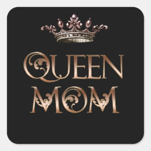 Queen Mom Square Sticker