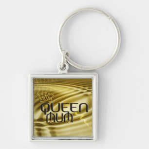 Queen Mum / gold crown Keychain