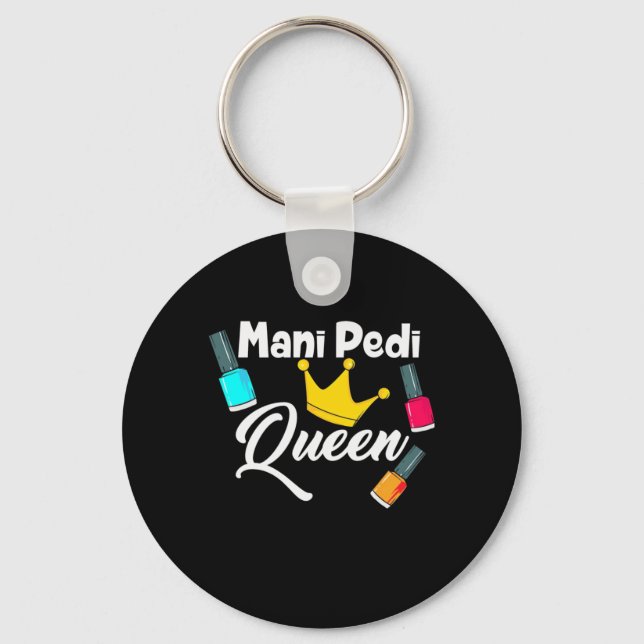 Queen Nail Artist Keychain (Front)