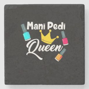 Queen Nail Artist Stone Coaster