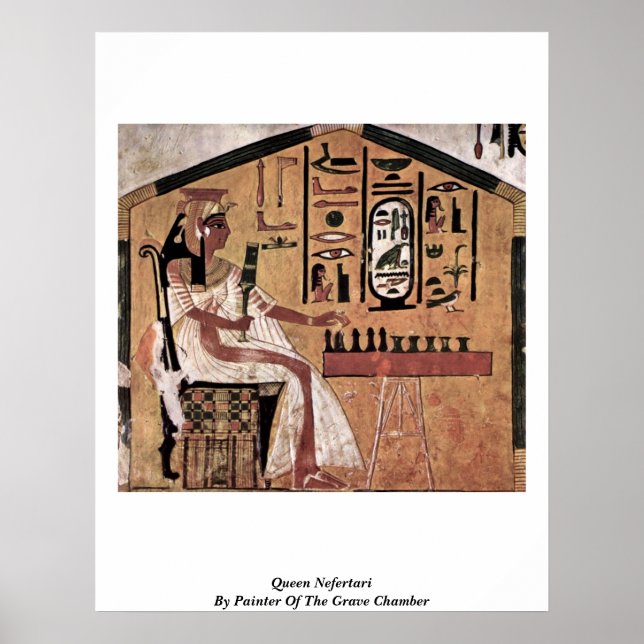 Queen Nefertari By Painter Of The Grave Chamber Poster (Front)