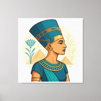 Queen Nefertiti – Elegant Egyptian Symbol Canvas Print