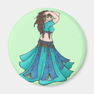 Queen of Beledi Belly Dancer Magnet