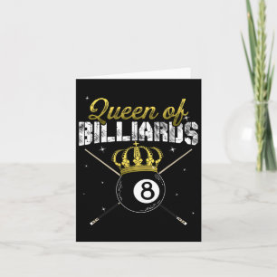 Queen Of Billiards Snooker Pool Billiard Player Qu Card