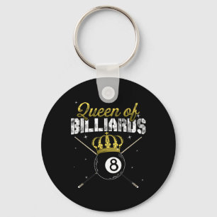 Queen Of Billiards Snooker Pool Billiard Player Qu Keychain