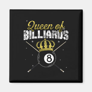 Queen Of Billiards Snooker Pool Billiard Player Qu Magnet