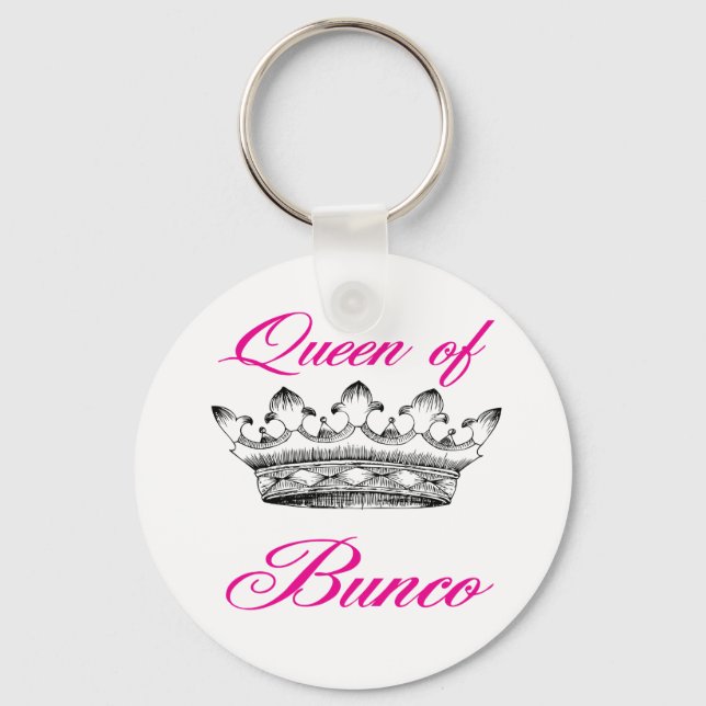 queen of bunco keychain (Front)