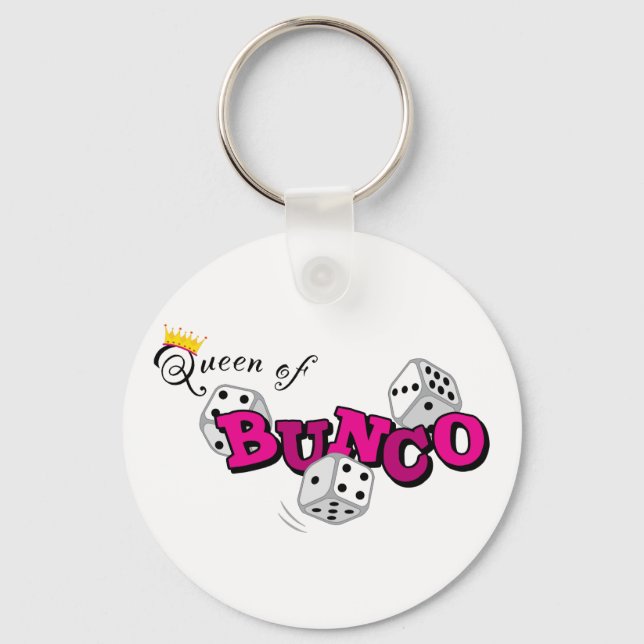 Queen of Bunco Keychain (Front)