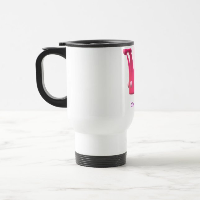 Queen of Caffeine Travel Mug (Left)