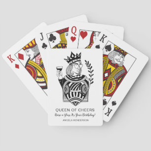 Queen of Cheers Birthday Playing Cards   Raise