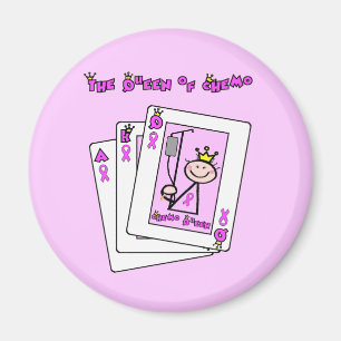 Queen of Chemo - Breast Cancer Pink Ribbon Magnet