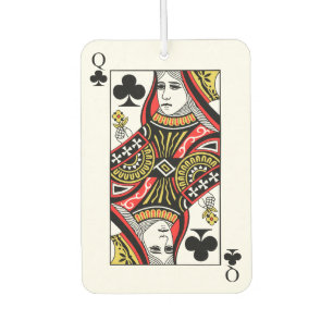 Queen of Clubs Air Freshener