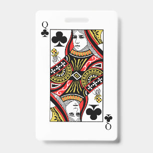 Queen of Clubs Badge