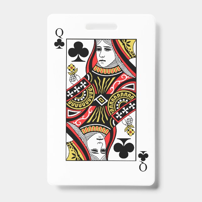 Queen of Clubs Badge (Front)