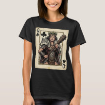 Queen of Clubs T-Shirt | Warrior Queen