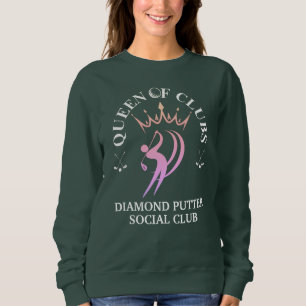QUEEN OF CLUBS Women's Golf Customizable Sweatshirt